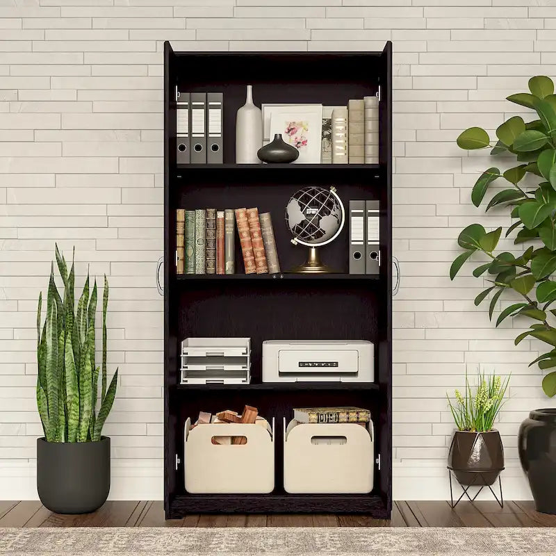 Armoire haute de rangement avec portes