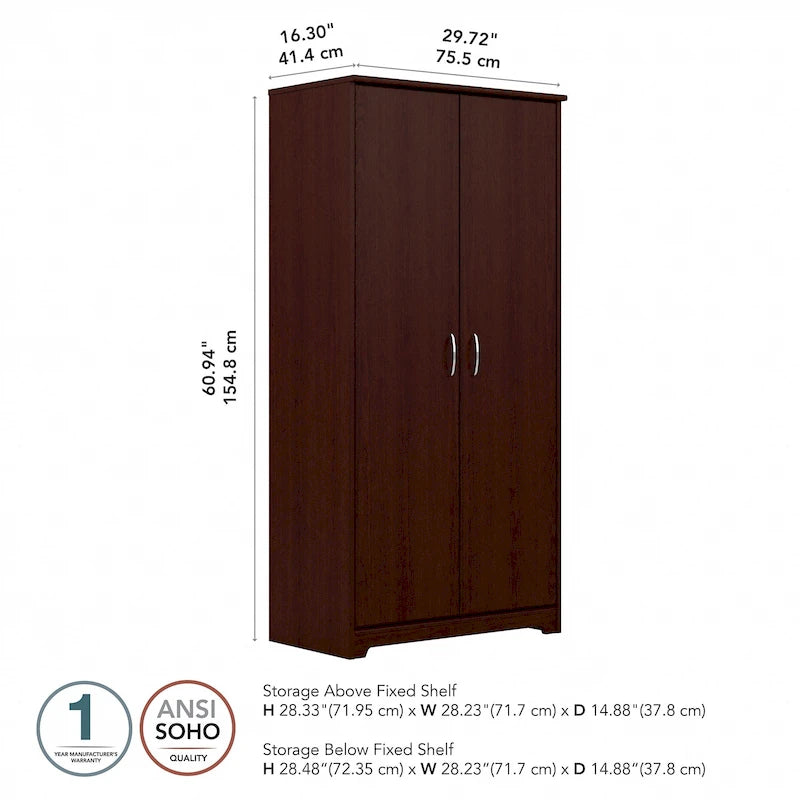 Armoire haute de rangement avec portes