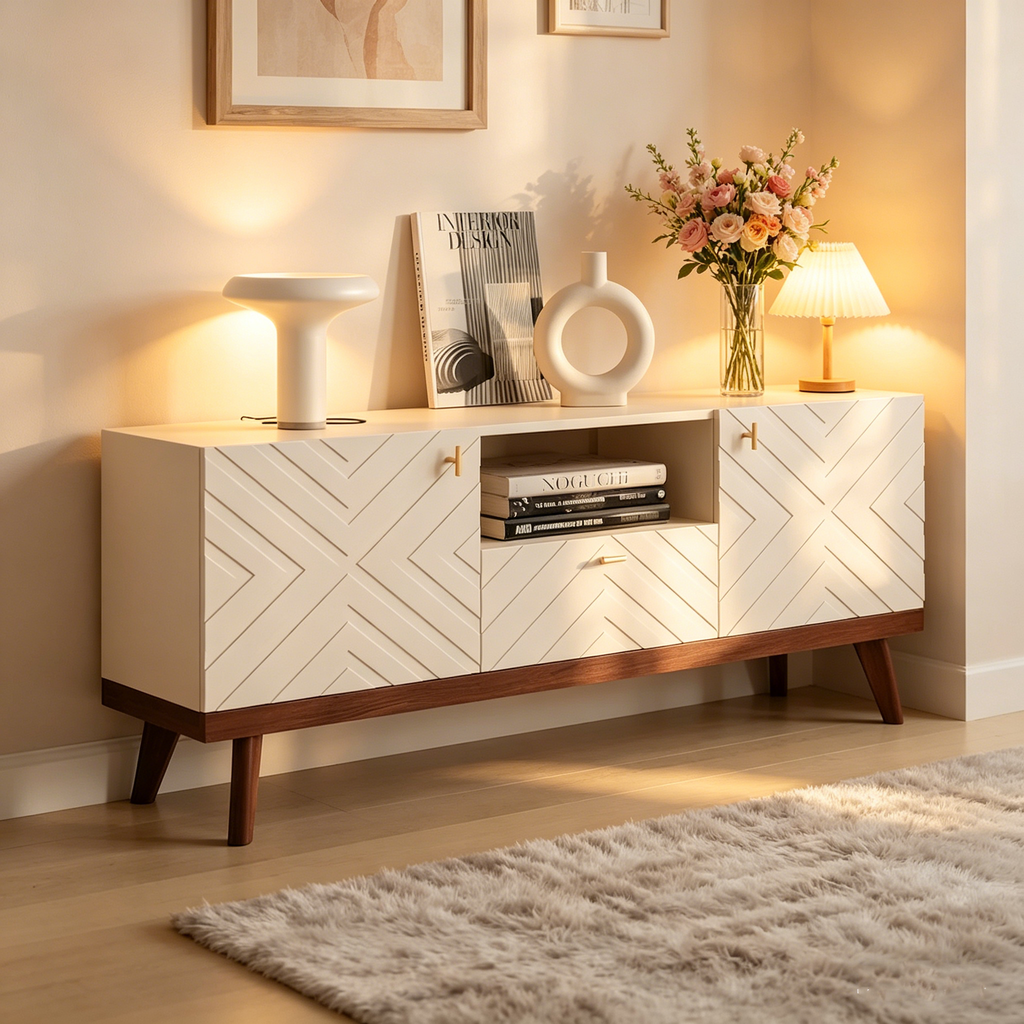 Meuble TV beige