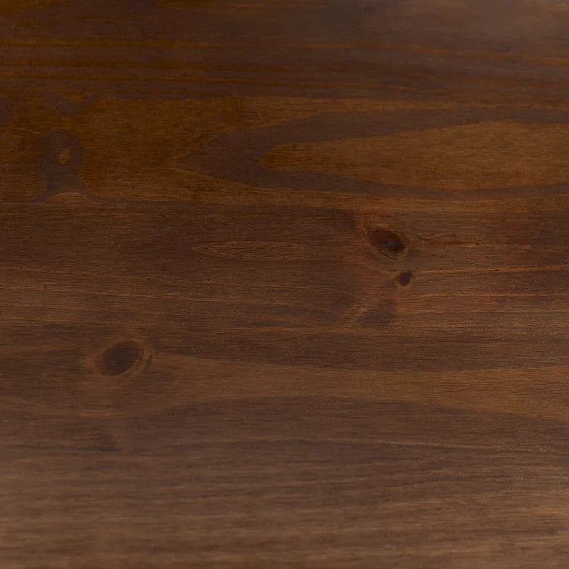 Table de chevet médiévale en bois massif à tiroir unique, ensemble de deux pièces
