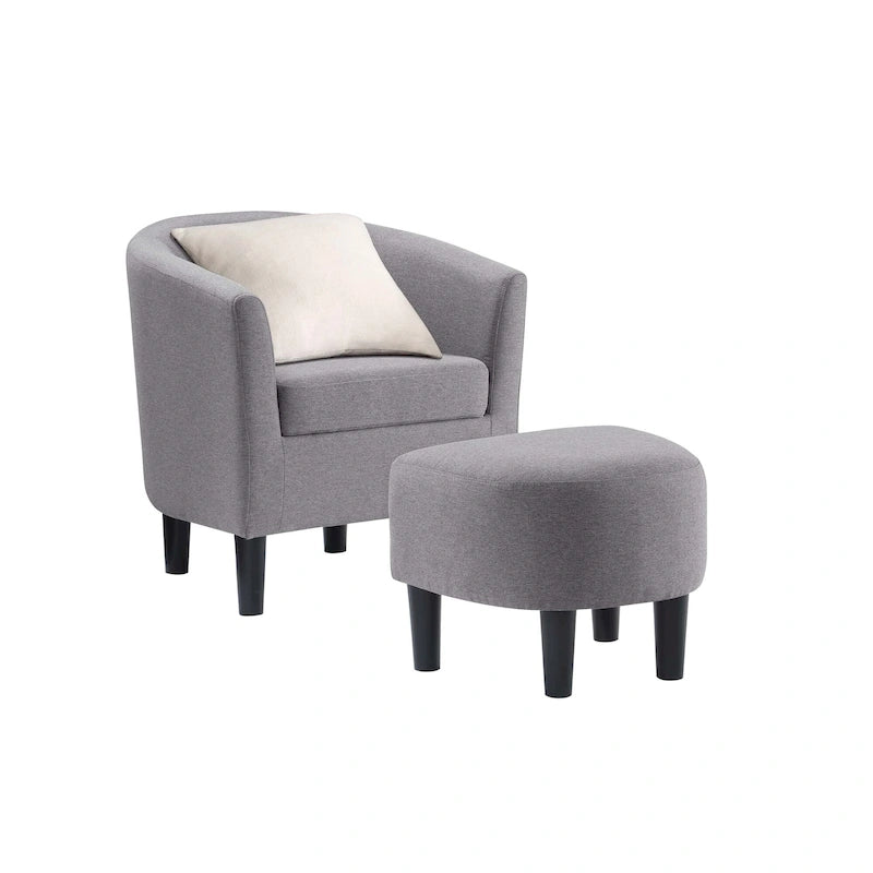 Fauteuil d'appoint Churchill avec ottoman Convenience Concepts