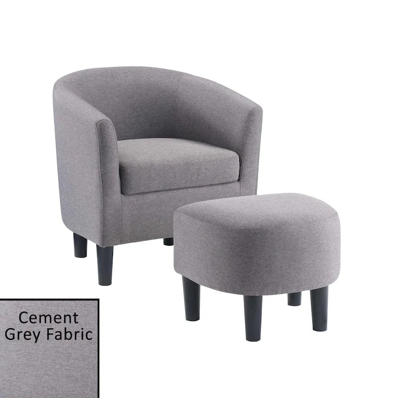 Fauteuil d'appoint Churchill avec ottoman Convenience Concepts