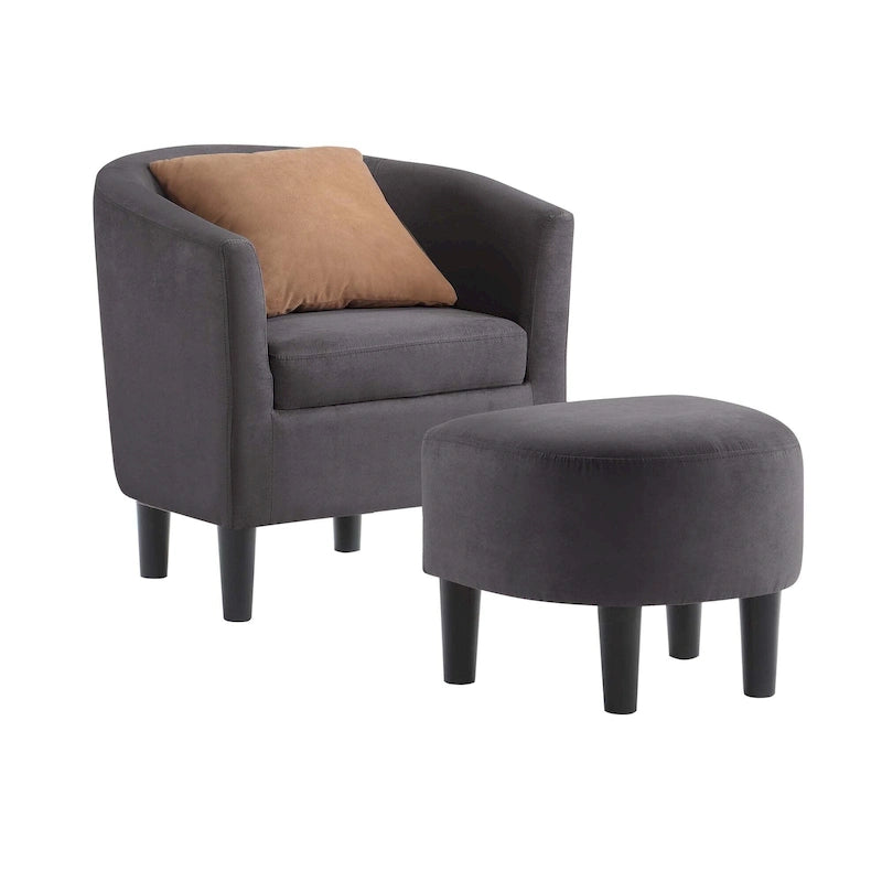 Fauteuil d'appoint Churchill avec ottoman Convenience Concepts