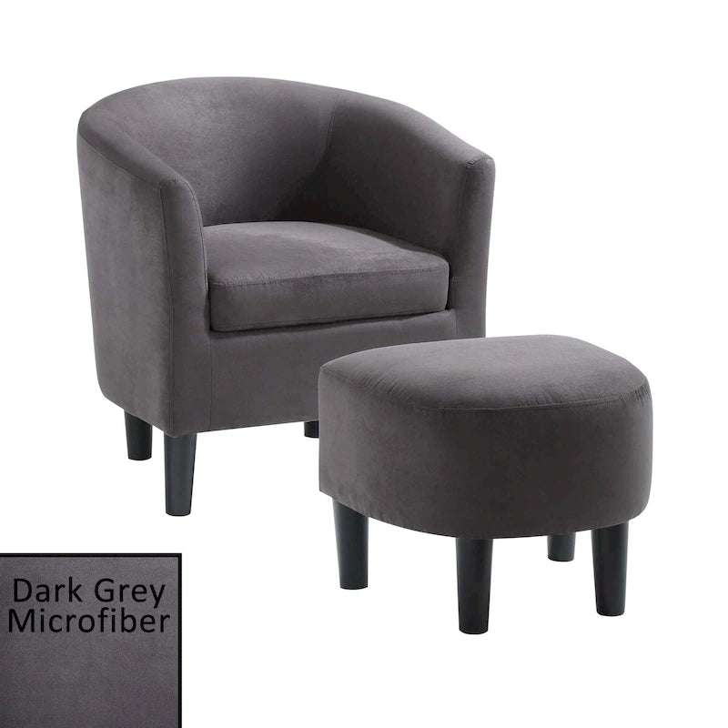 Fauteuil d'appoint Churchill avec ottoman Convenience Concepts