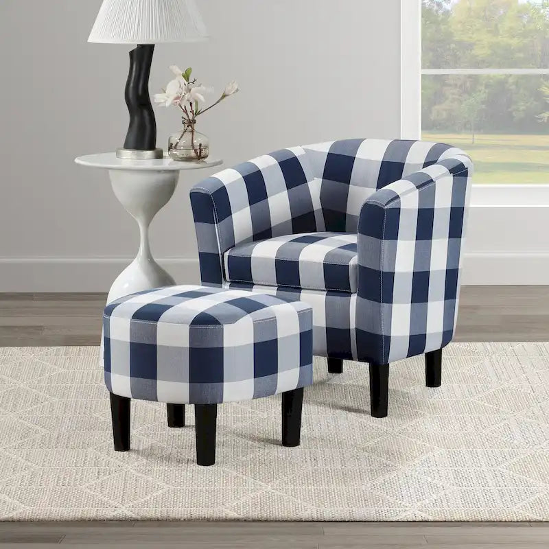 Fauteuil d'appoint Churchill avec ottoman Convenience Concepts