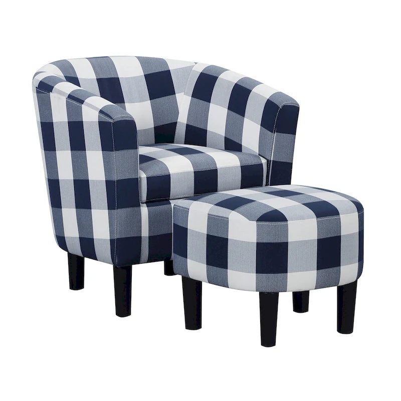 Fauteuil d'appoint Churchill avec ottoman Convenience Concepts
