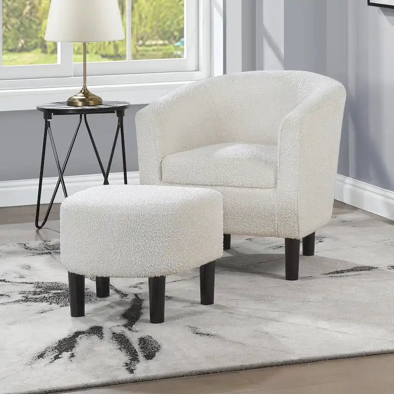 Fauteuil d'appoint Churchill avec ottoman Convenience Concepts