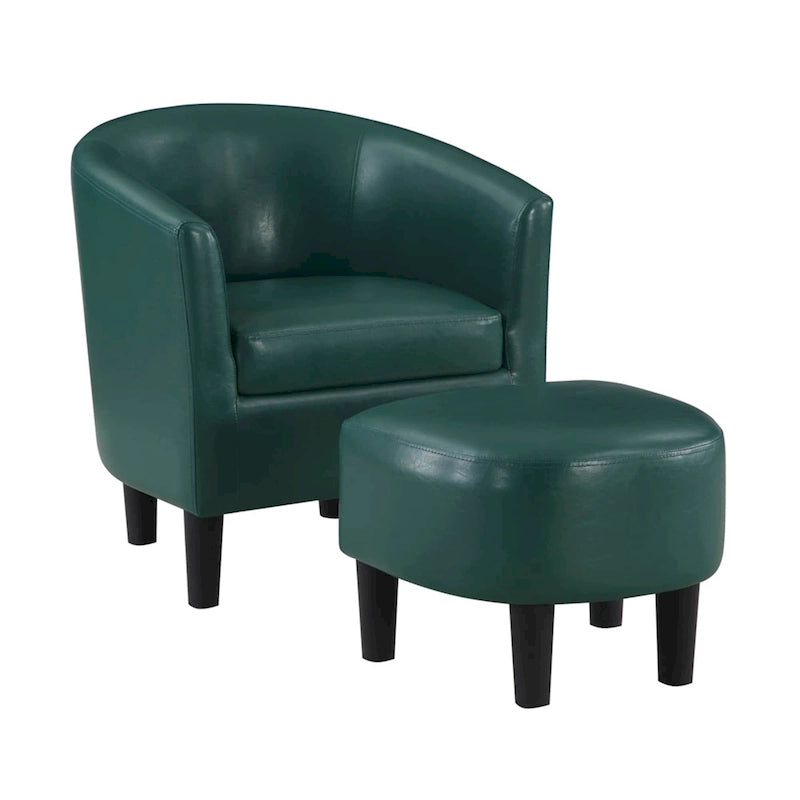 Fauteuil d'appoint Churchill avec ottoman Convenience Concepts