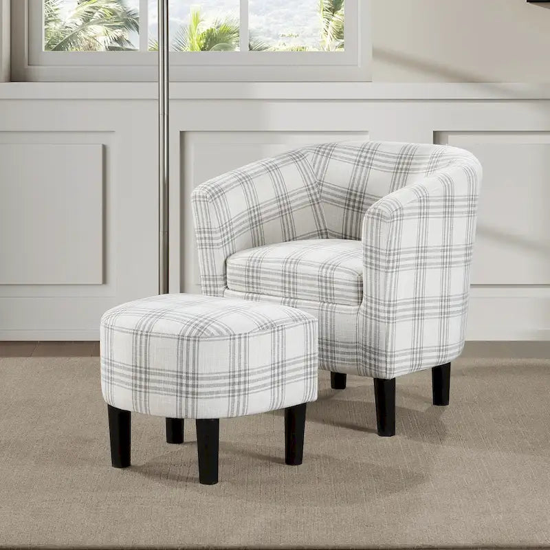Fauteuil d'appoint Churchill avec ottoman Convenience Concepts