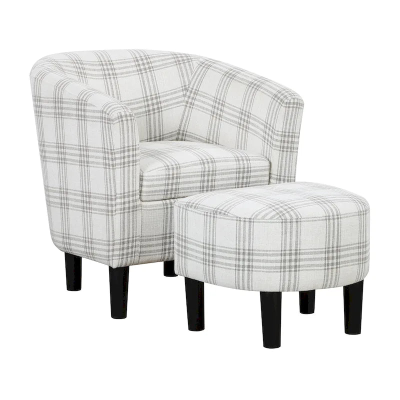 Fauteuil d'appoint Churchill avec ottoman Convenience Concepts