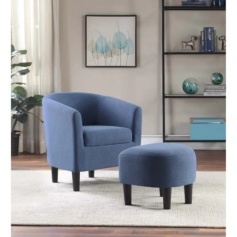 Fauteuil d'appoint Churchill avec ottoman Convenience Concepts