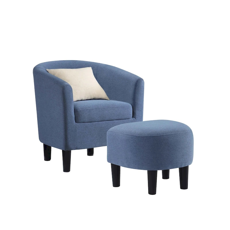 Fauteuil d'appoint Churchill avec ottoman Convenience Concepts
