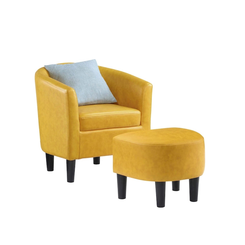 Fauteuil d'appoint Churchill avec ottoman Convenience Concepts