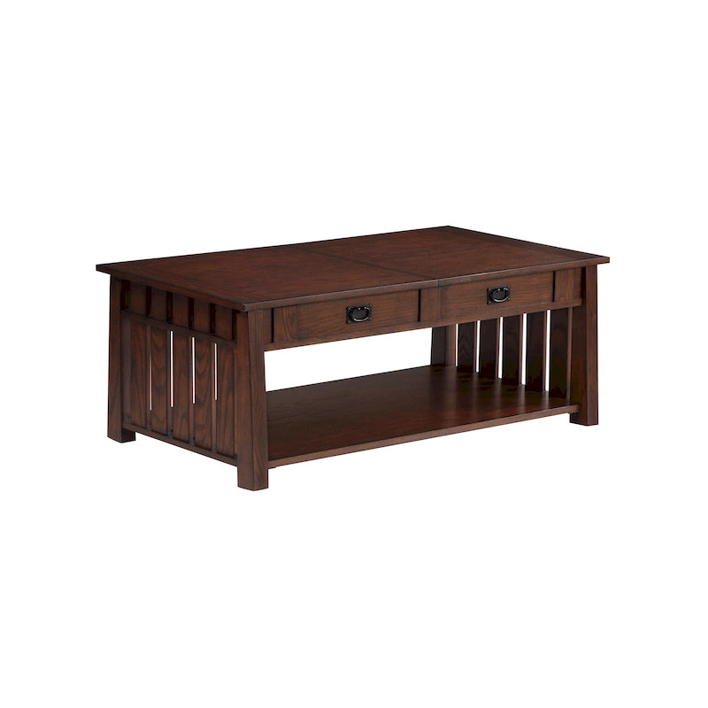 Table basse en bois réglable en hauteur de 46 pouces