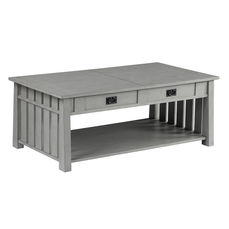 Table basse en bois réglable en hauteur de 46 pouces