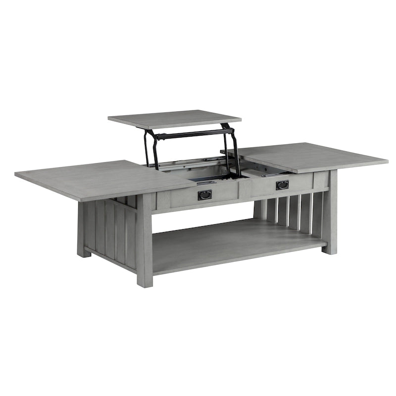 Table basse en bois réglable en hauteur de 46 pouces