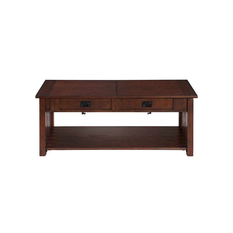 Table basse en bois réglable en hauteur de 46 pouces