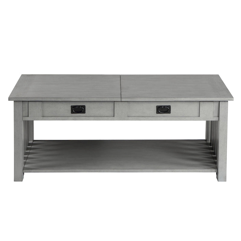 Table basse en bois réglable en hauteur de 46 pouces