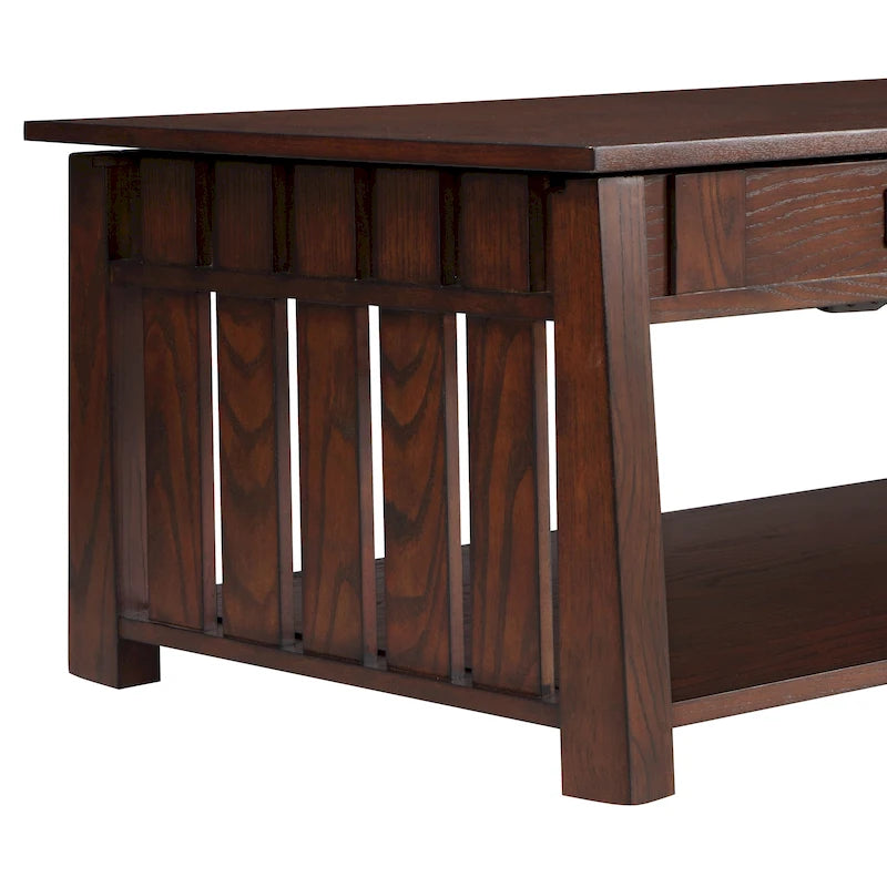 Table basse en bois réglable en hauteur de 46 pouces