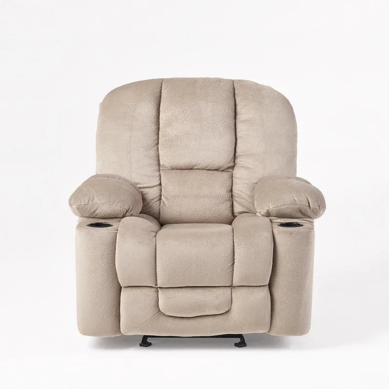 Fauteuil club inclinable en tissu et avec fonction de planeur