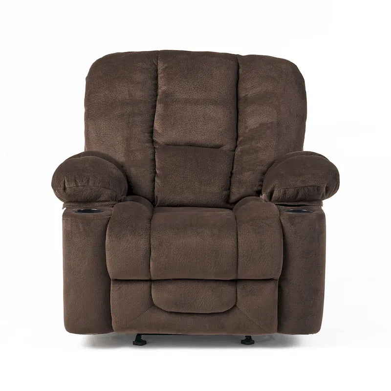 Fauteuil club inclinable en tissu et avec fonction de planeur