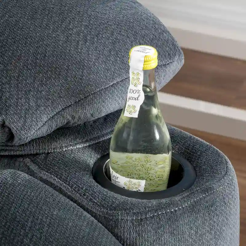 Fauteuil club inclinable en tissu et avec fonction de planeur