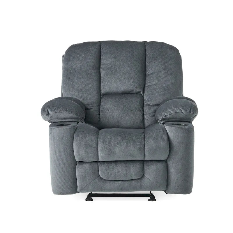 Fauteuil club inclinable en tissu et avec fonction de planeur