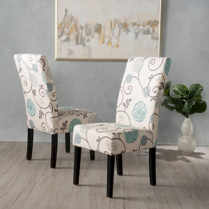 Chaises de salle à manger rembourrées (lot de deux) - Sans objet