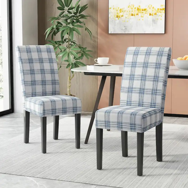 Chaises de salle à manger rembourrées (lot de deux) - Sans objet