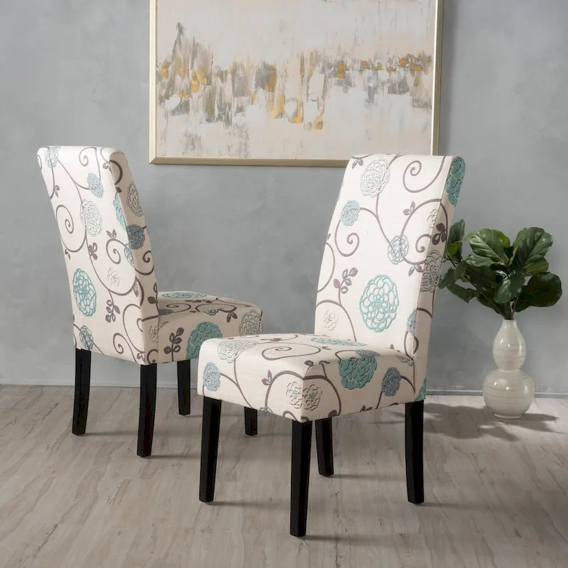 Chaises de salle à manger rembourrées (lot de deux) - Sans objet