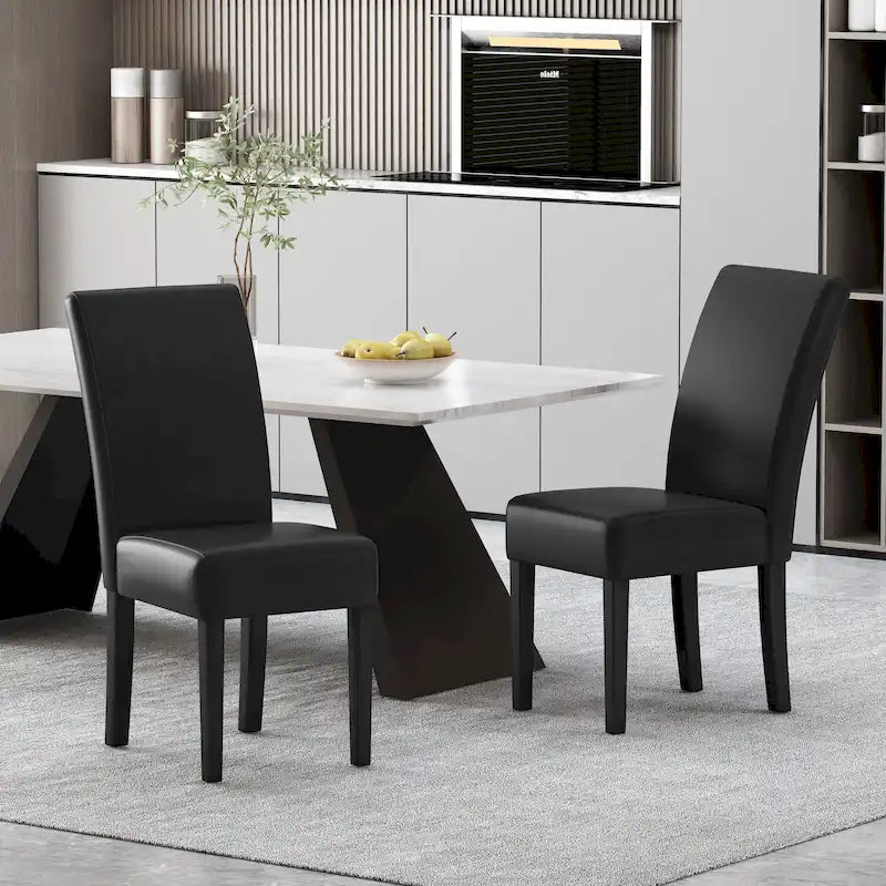 Chaises de salle à manger rembourrées (lot de deux) - Sans objet