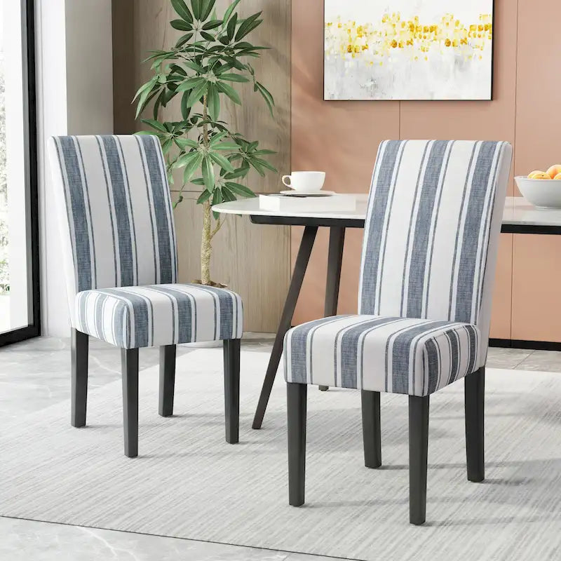 Chaises de salle à manger rembourrées (lot de deux) - Sans objet