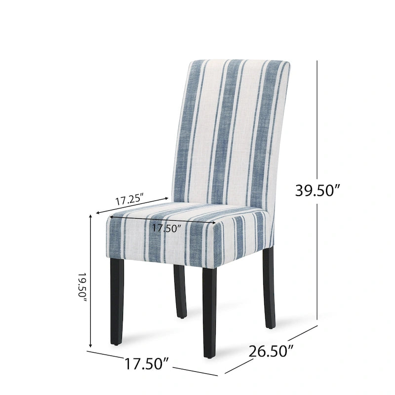 Chaises de salle à manger rembourrées (lot de deux) - Sans objet