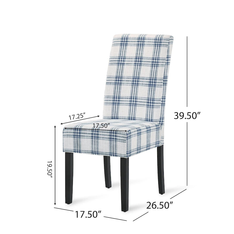 Chaises de salle à manger rembourrées (lot de deux) - Sans objet