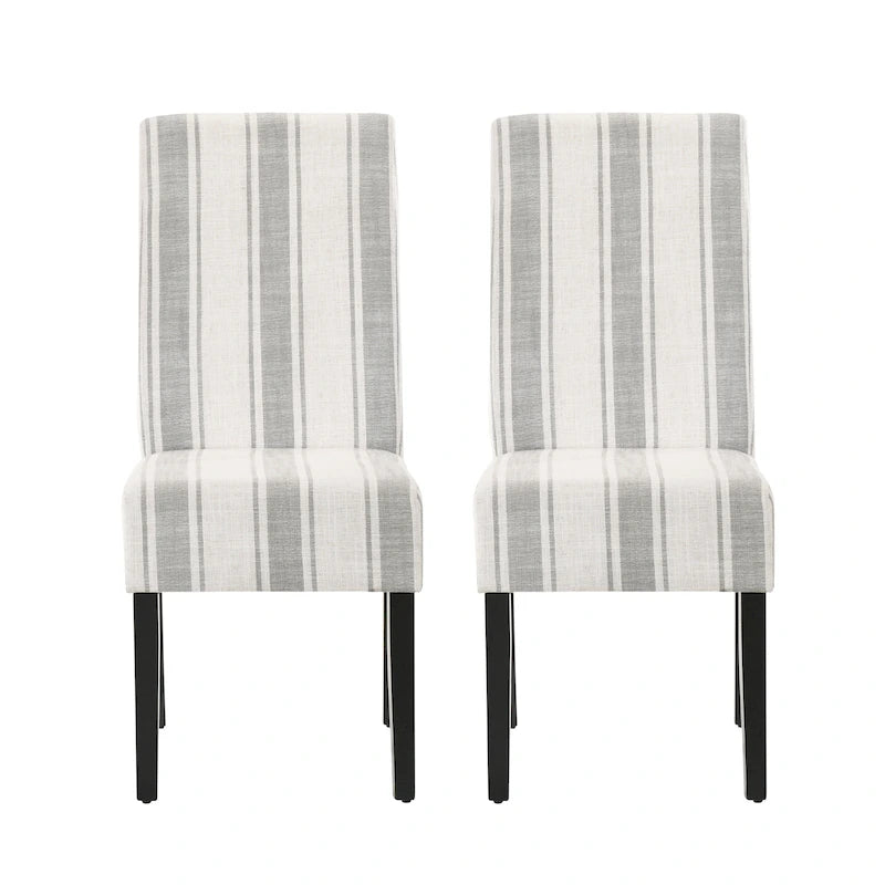 Chaises de salle à manger rembourrées (lot de deux) - Sans objet