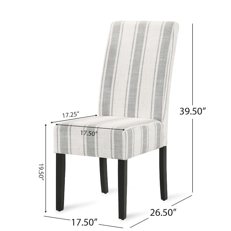 Chaises de salle à manger rembourrées (lot de deux) - Sans objet