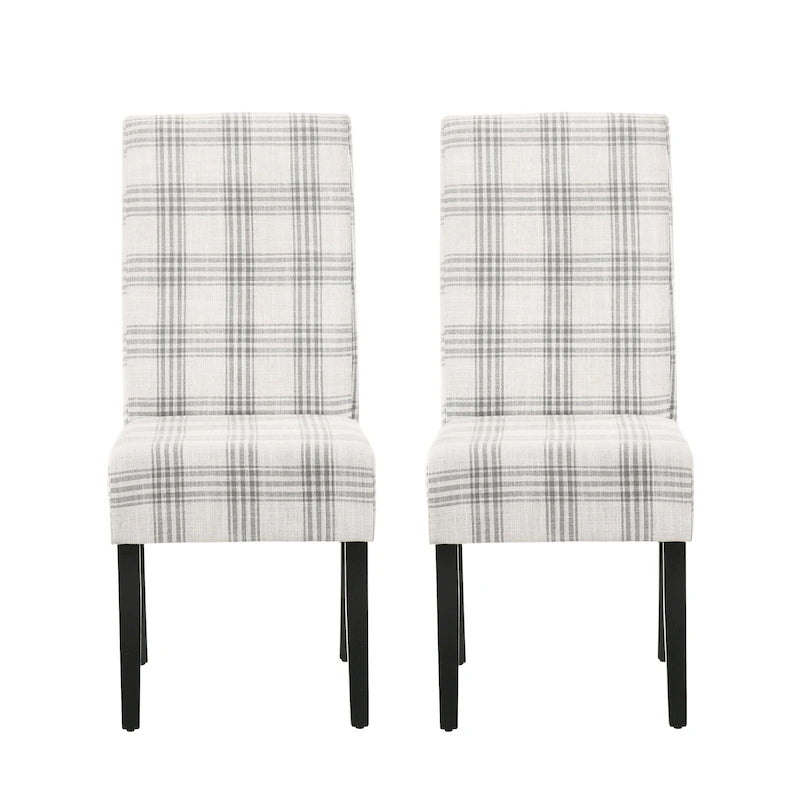Chaises de salle à manger rembourrées (lot de deux) - Sans objet