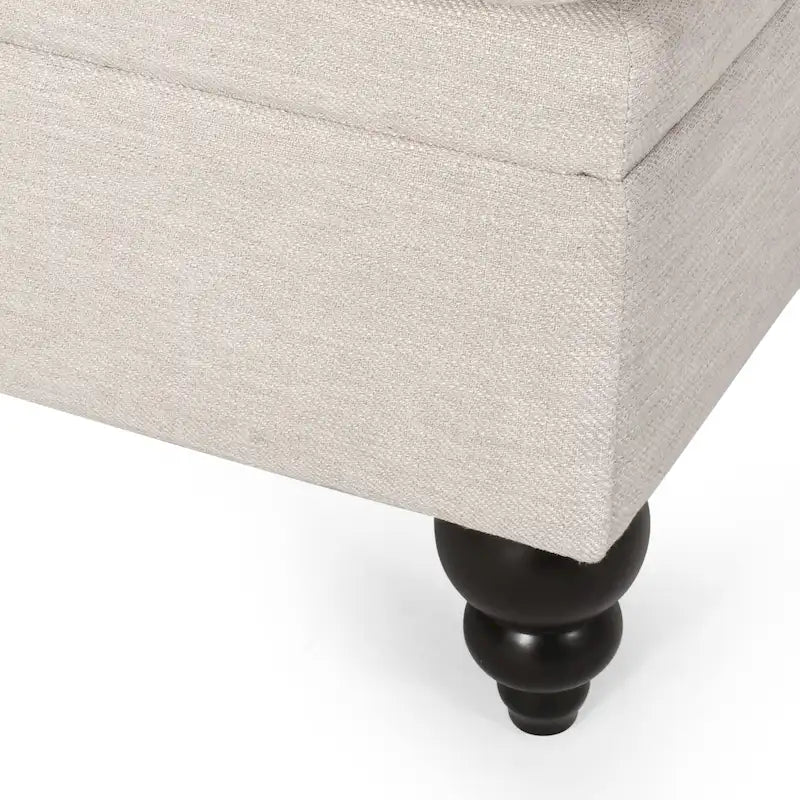 Chaise longue capitonnée - 158,75 cm (L) x 148,59 cm (l) x 86,36 cm (H)