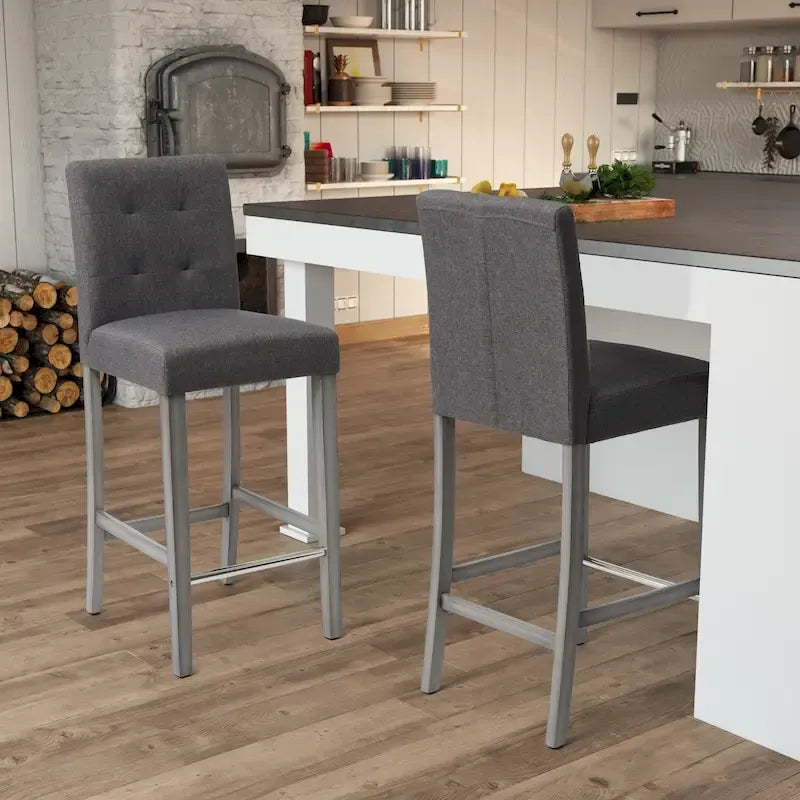 Tabouret de bar rembourré de 79 cm