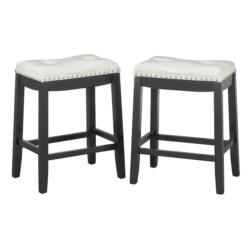 Tabourets de bar rembourrés de 24 pouces (paquet de 2)