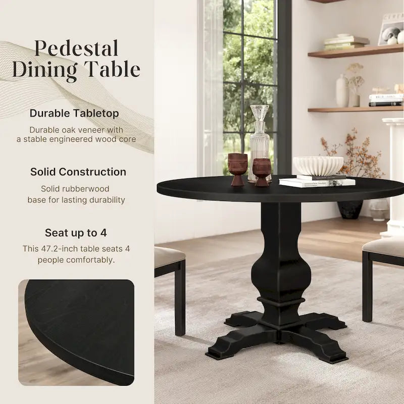 Piètement de table de salle à manger ronde - Sans objet