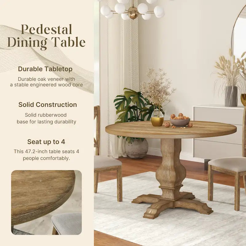 Piètement de table de salle à manger ronde - Sans objet