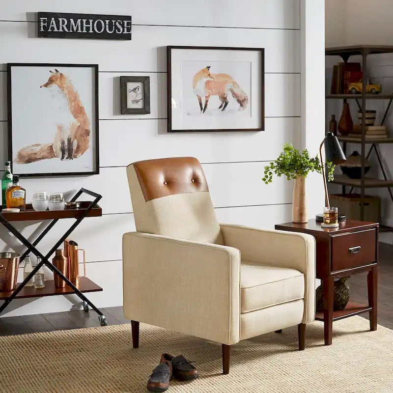 Fauteuil inclinable à deux tons