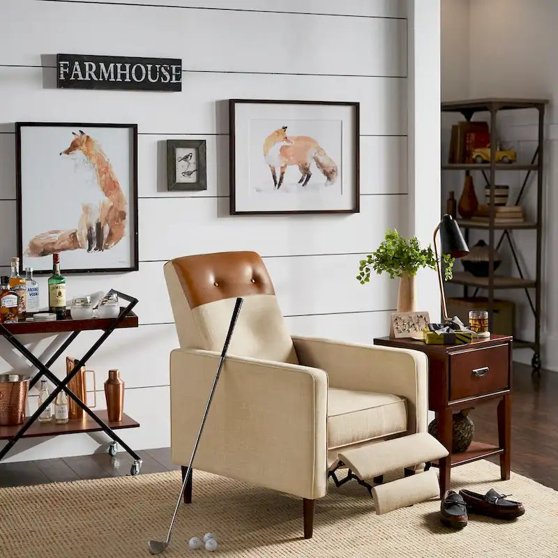 Fauteuil inclinable à deux tons