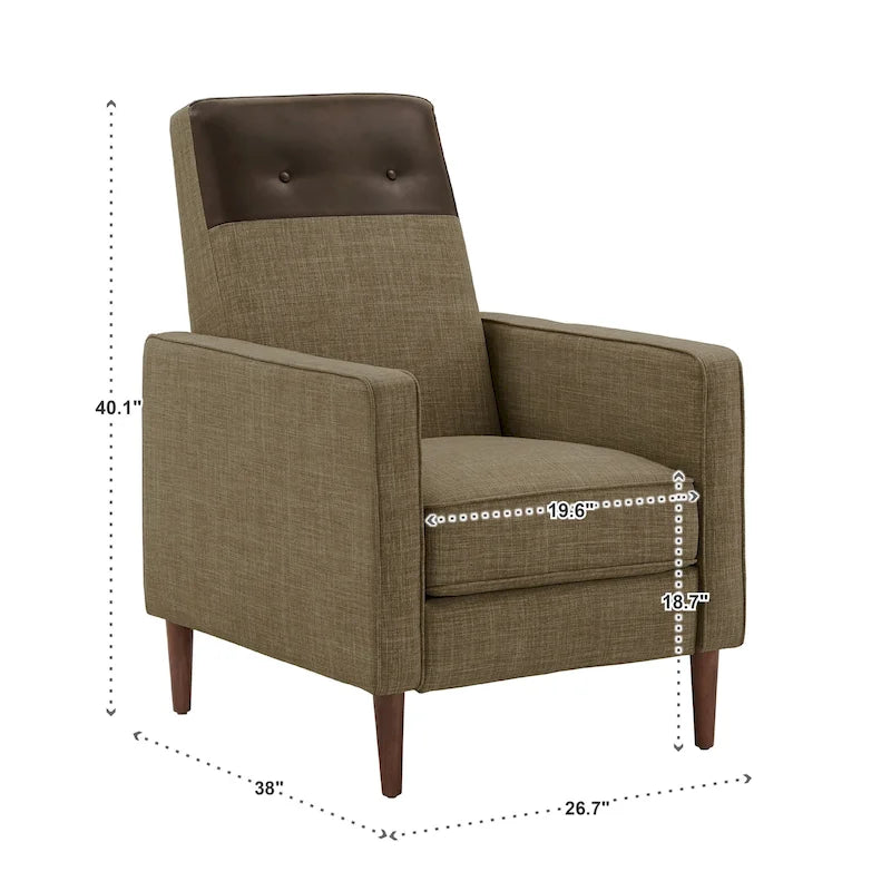 Fauteuil inclinable à deux tons