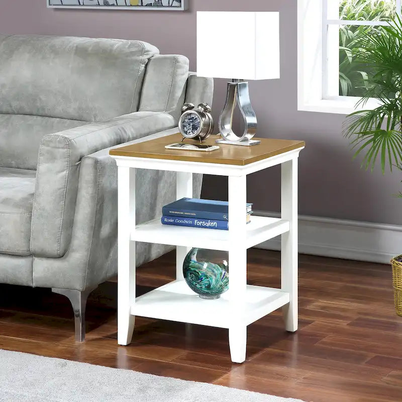 Table d'appoint avec étagères