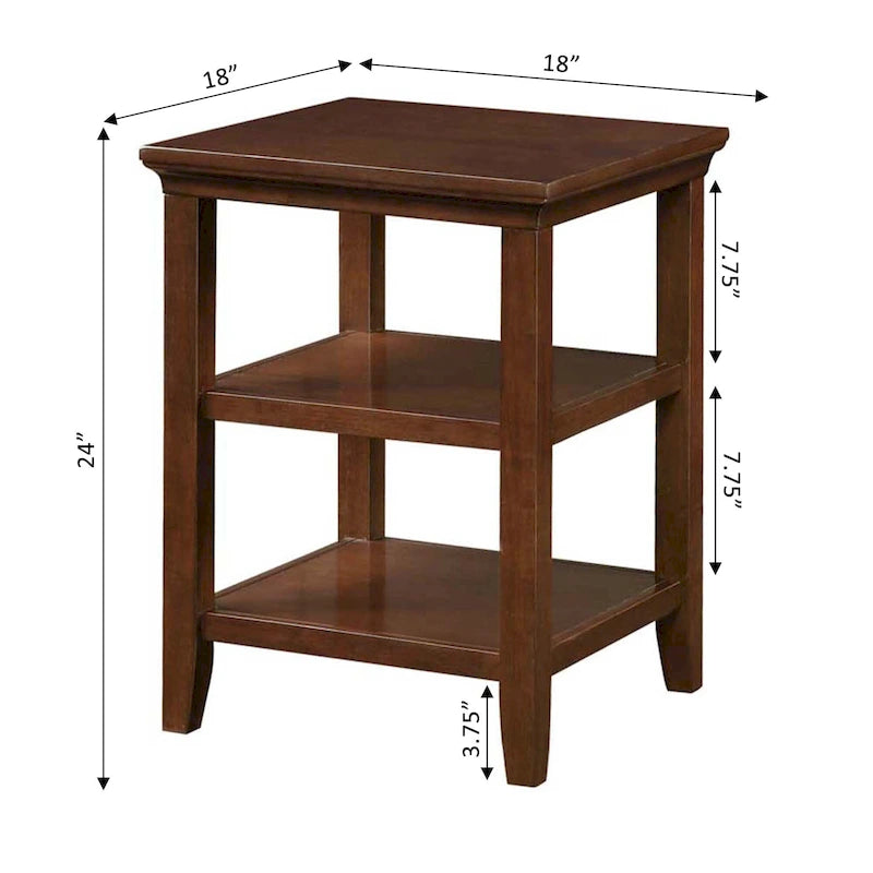 Table d'appoint avec étagères