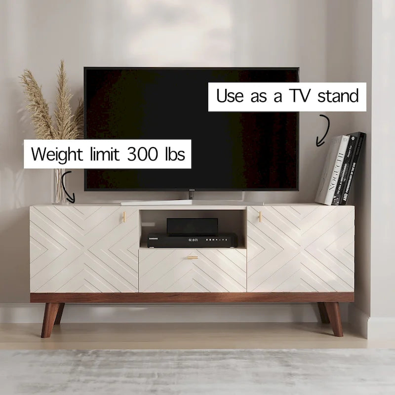 Meuble TV beige