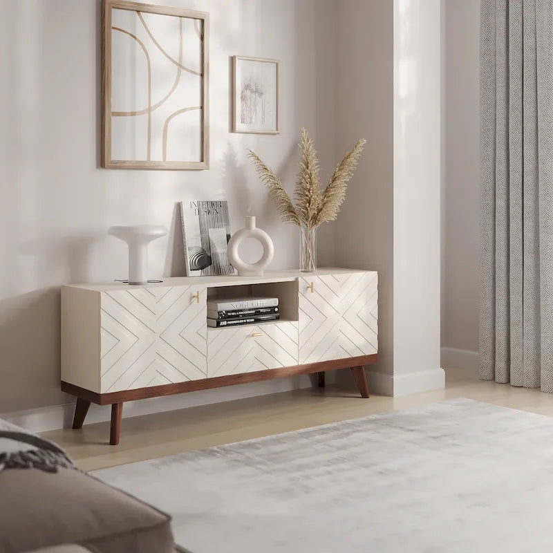 Meuble TV beige