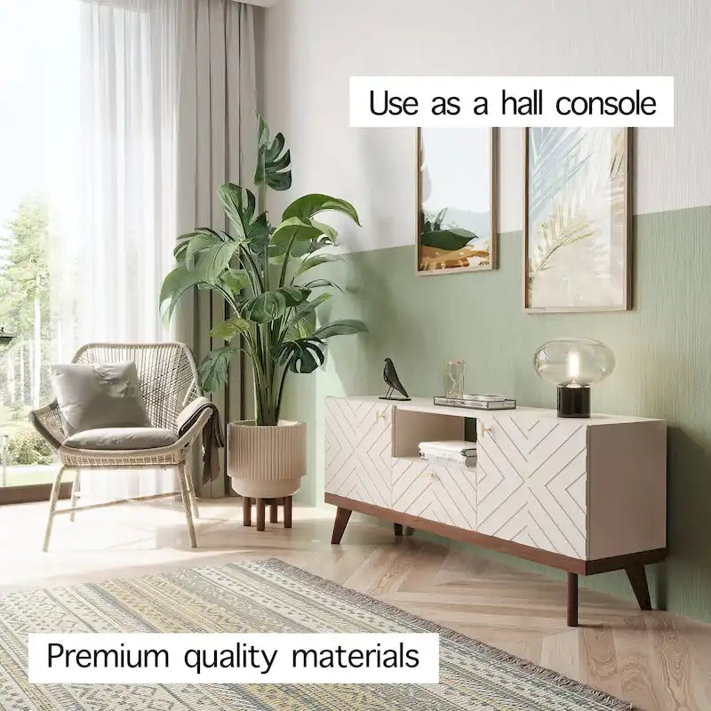 Meuble TV beige